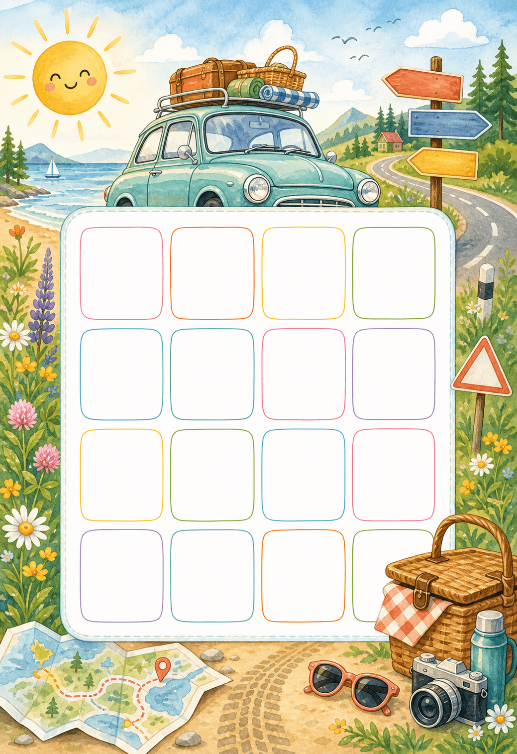 Sommarbingo med biltema och roadtrip