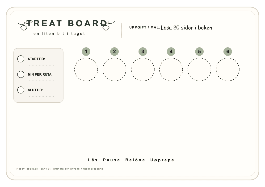 Lässtund treat-board-mall